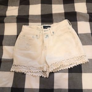 White kids shorts